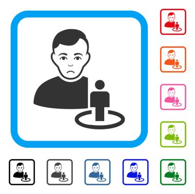 Portal moderatör çerçeveli Dolor simgesi