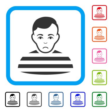 Mahkum çerçeveli Dolor simgesi