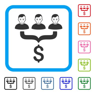 Satış Huni müşteriler çerçeveli Dolor simgesi