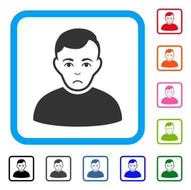 Kullanıcı üzgün simgesi çerçeveli