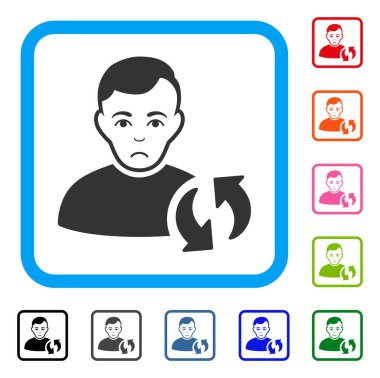 Kullanıcı güncelleştirmeyi mutsuz simgesi çerçeveli