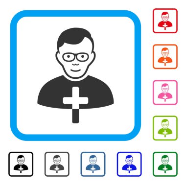 Katolik çoban memnun simgesi çerçeveli