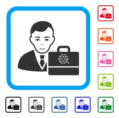 Qtum Accounter çerçeveli mutluluk simgesi