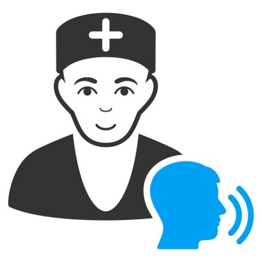 Psikoterapist doktor ziyaret simgesi