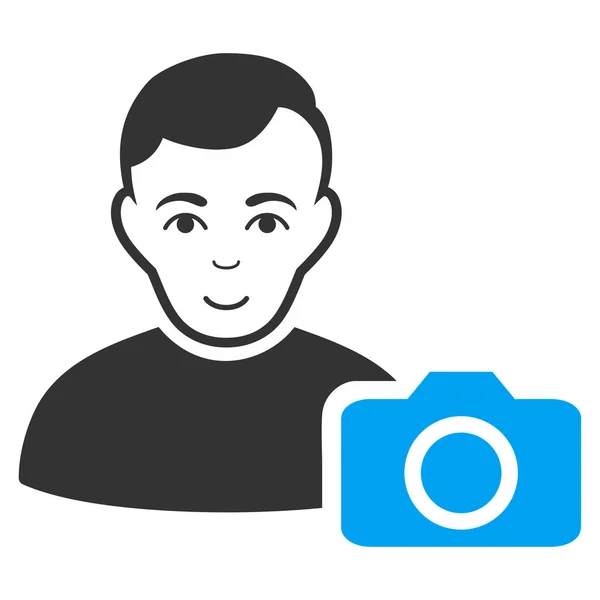 Gebruiker fotopictogram — Stockvector