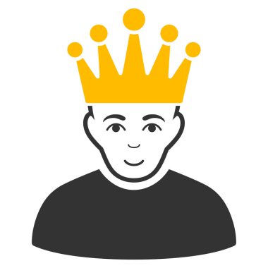 Moderatör düz simgesi