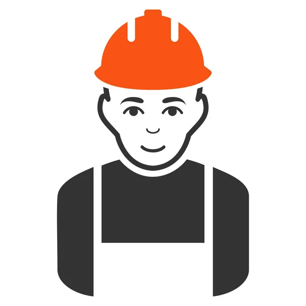 Worker Flat Icon — Stock Vector