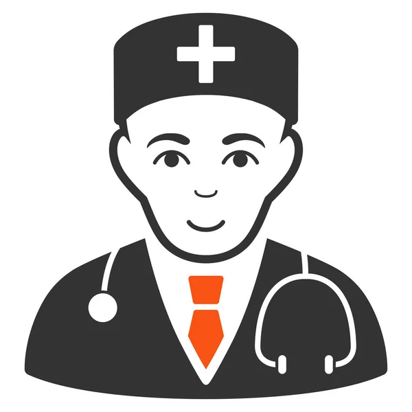 Physician Flat Icon — Stock Vector