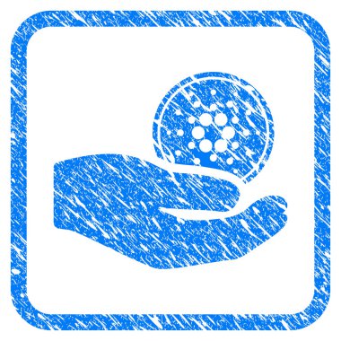 Cardano para teklif el damgası çerçeveli