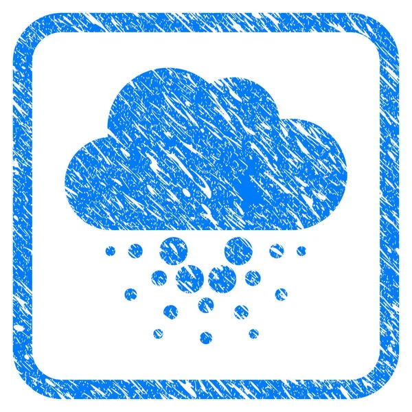 Timbre encadré nuage de Cardano — Image vectorielle