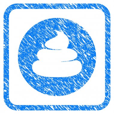 Shitcoin çerçeveli Grunge simgesi