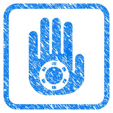 Dur Kumar Palm Grunge simgesi çerçeveli