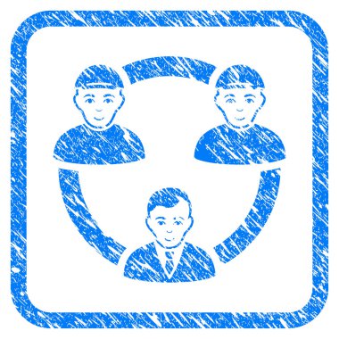 Personel işbirliği ağı damga çerçeveli