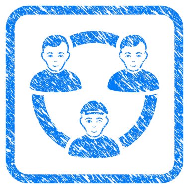 Kişilerin işbirliği ağı damga çerçeveli