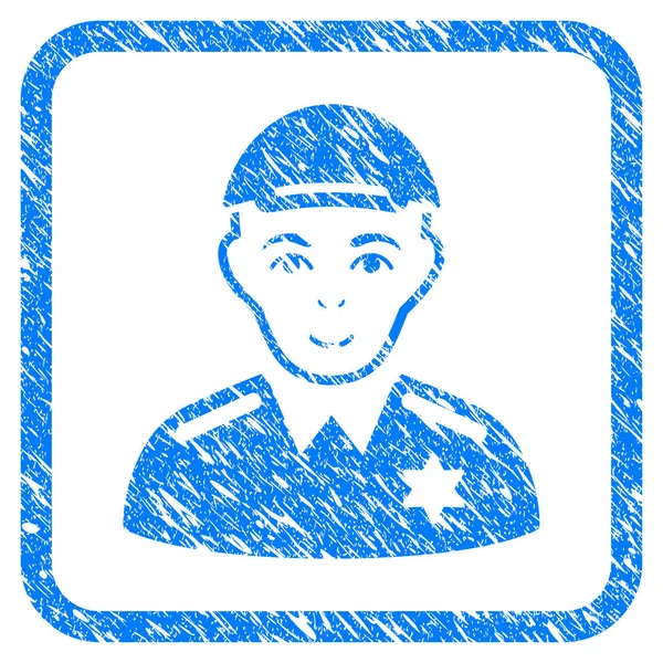 Polícia xerife emoldurado selo —  Vetores de Stock