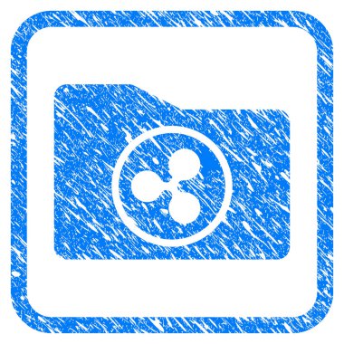 Dalgalanma çanta damga çerçeveli