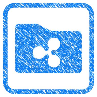 Dalgalanma çanta damga çerçeveli