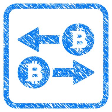 Bitcoin işlem okları damga çerçeveli