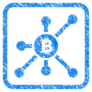 Bitcoin düğüm damga çerçeveli