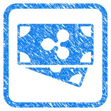 Dalgalanma banknotlar damga çerçeveli