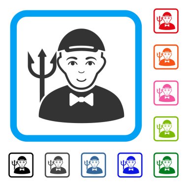 Daemon olumlu simgesi çerçeveli