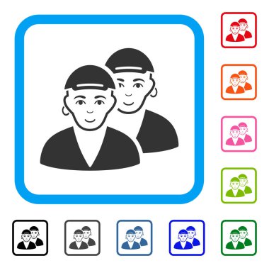 Eşcinsel Dudes sevinç simgesi çerçeveli