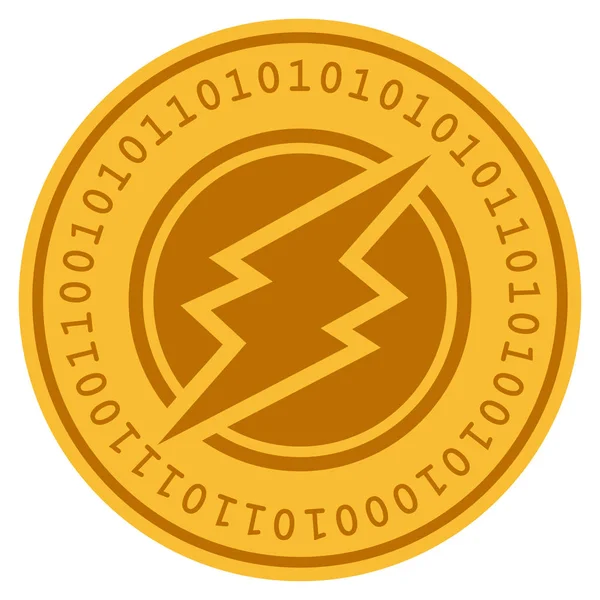 Moneda digital de electroneo — Vector de stock