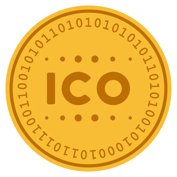 ICO Légende Monnaie numérique — Image vectorielle