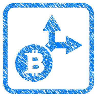 Bitcoin çatal damga çerçeveli