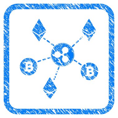 Cryptocurrency ilişkiler damga çerçeveli