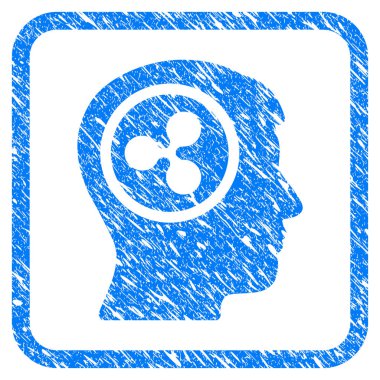 Dalgalanma düşünüyorum damga çerçeveli