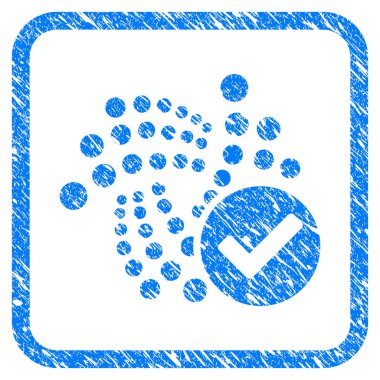 Geçerli Iota damga çerçeveli