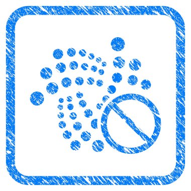 Yasak Iota damga çerçeveli