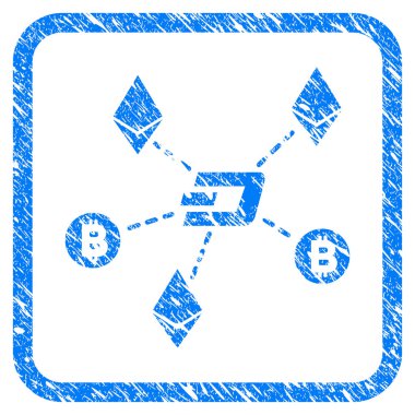 Cryptocurrency ilişkiler damga çerçeveli