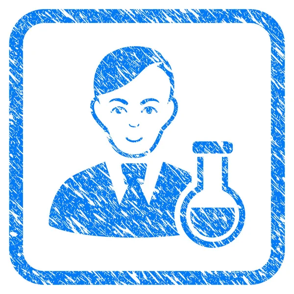 Chemist Framed Stamp — Stock Vector