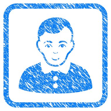 Çocuk damga çerçeveli