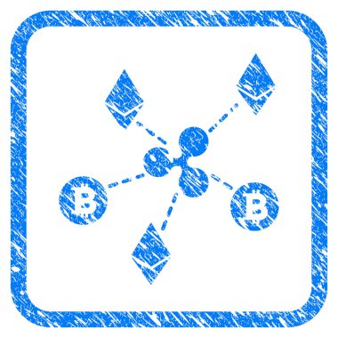 Cryptocurrency ilişkiler damga çerçeveli