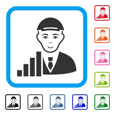 Sevinç simge stok tüccar çerçeveli