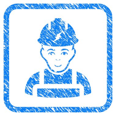 Elektrikçi damga çerçeveli