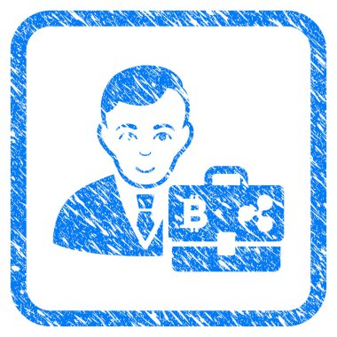 Cryptocurrency Accounter damgası çerçeveli