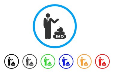 Businessman Show IMO Shit Vector Icon