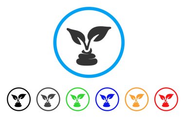 Bahçe doğal gübre vektör simgesi