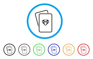 Kartları vektör simge kumar yakut