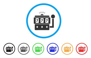 Casino makine vektör simgesi