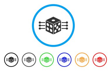 Zar bağlantılar vektör simgesi