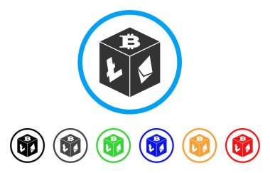 Cryptocurrency zar vektör simgesi