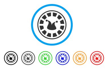 Joker rulet vektör simgesi