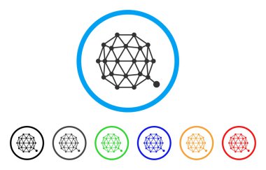 Qtum para birimi simgesi yuvarlak