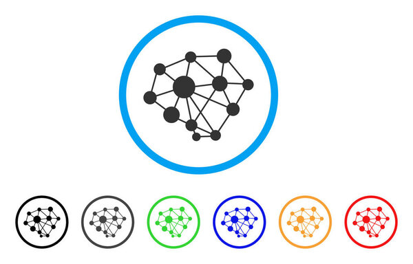 Розовая икона сети
