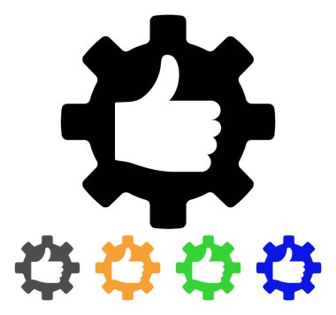 Vektör simge yukarı dişli